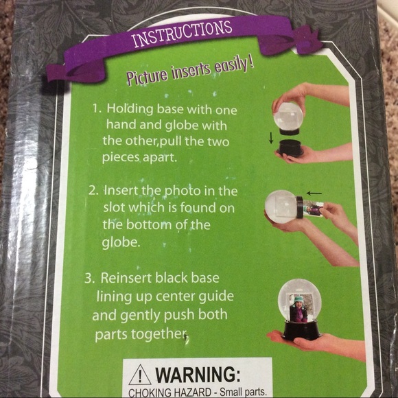 New photo frame water globe for 2” by 3” photo - Picture 3 of 3